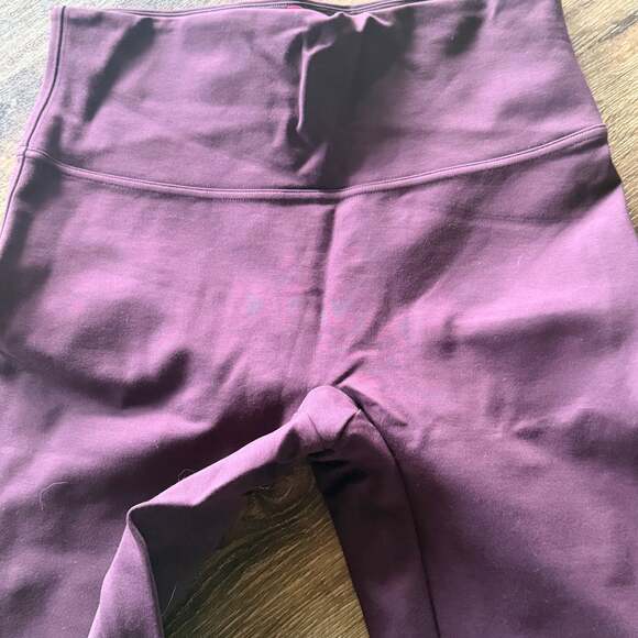 Spanx High-Waisted Tummy Control Leggings - Burgundy Plum - Women's Large - Picture 4 of 7